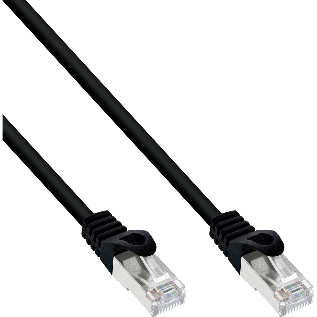 30 Piezas Bulk-Pack Inline Patch Cable, Sf/Utp, Cat.5e, Negro, 3m