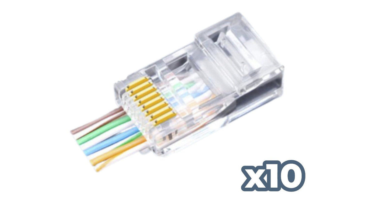 Pashak Conector Rj45 Cat. 6 Utp Awg23 (Pack 100)