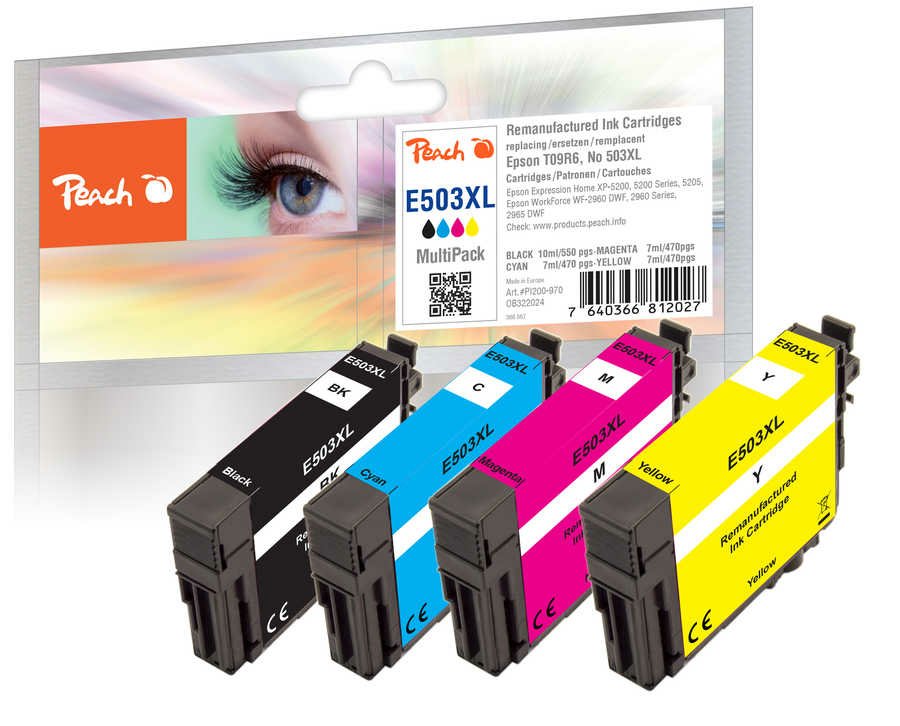 Peach Cartucho Epson T09r6 Nr.503xl Multipack Remanufactured