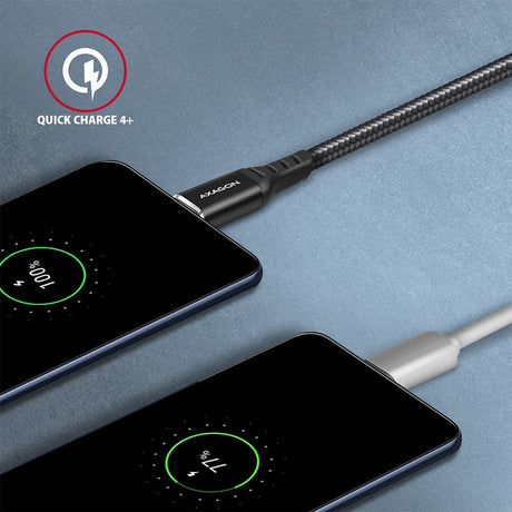 EAN 8595247907387 - Axagon Data and charging USB 2.0 cable 1.5 m long. PD 60W, 3A. Black braided. cable USB 1,5 m USB C Negro imagen 6
