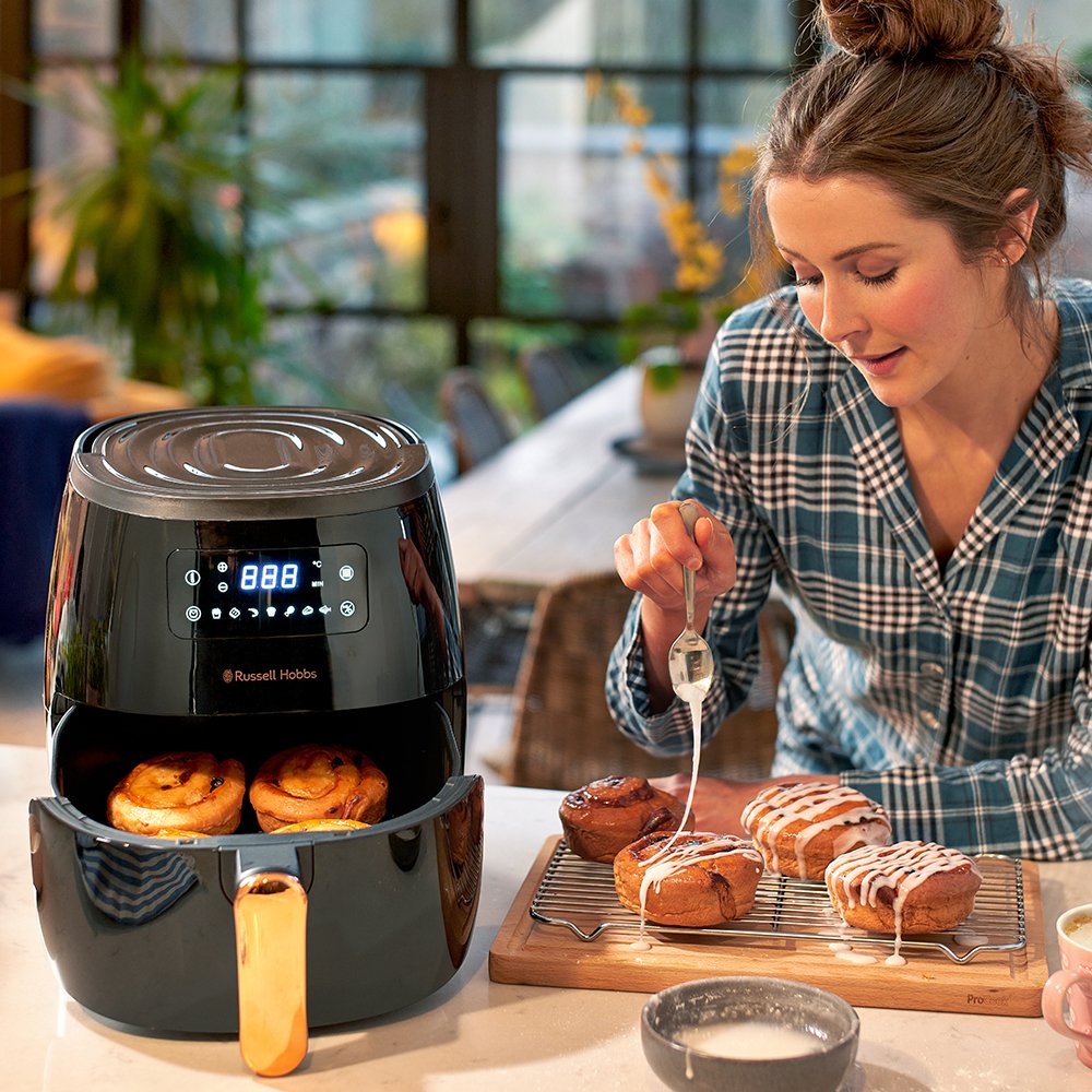 Freidora De Aire Caliente Russell Hobbs Satisfry Air Heissluftfritteuse Sencillo 5 L Independiente 1650 W  Negro
