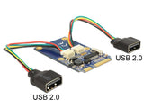 Mini Pcie I O Full Size 2 X Usb 2.0 Typ-A Buchse