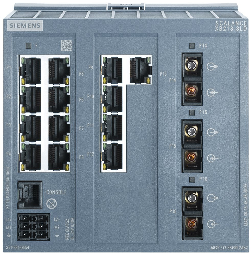 Siemens Siem 6gk5213-3bf00-2tb2 Scalance Xb213-3ld Manageable Layer 2 Ie Switch 13x 0. - Switch - 0,1 Gbps