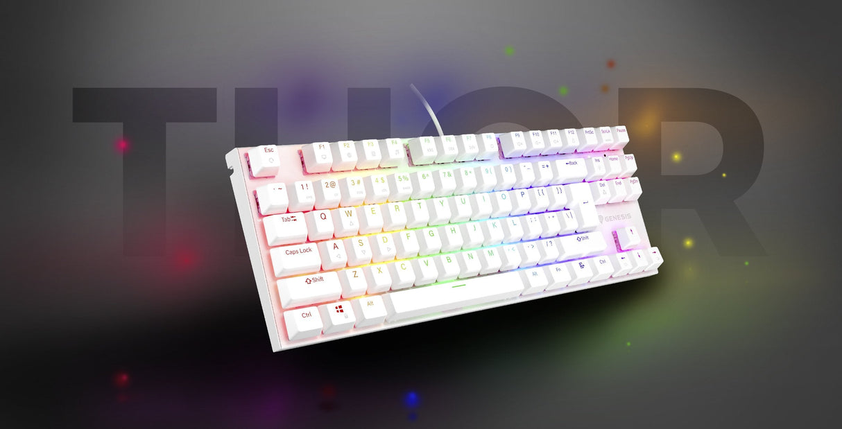 Genesis Thor 303 Tkl Rgb Biala Outemu Peach Silent