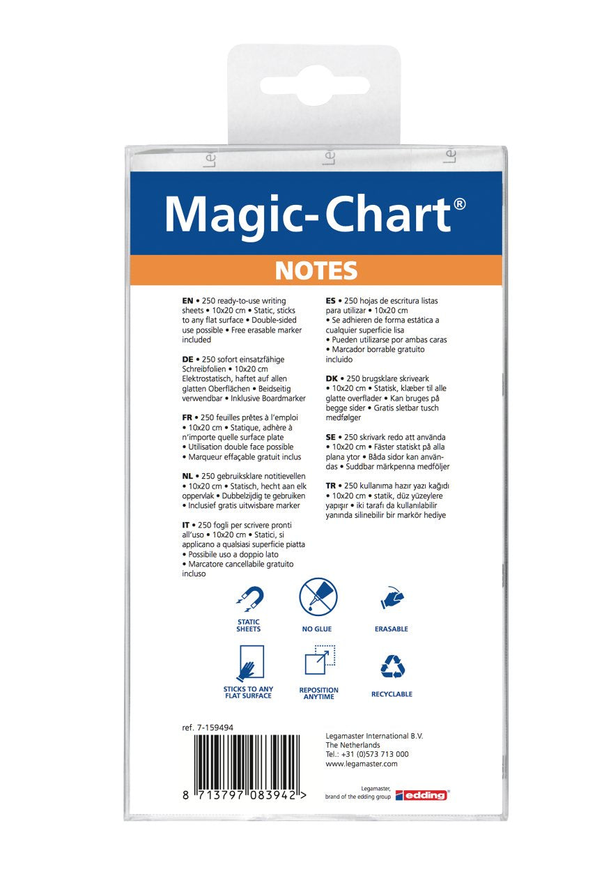 Legamaster Flipchartnotizen Magic Chart Sort. 250 Ud. - Material De Oficina - B1