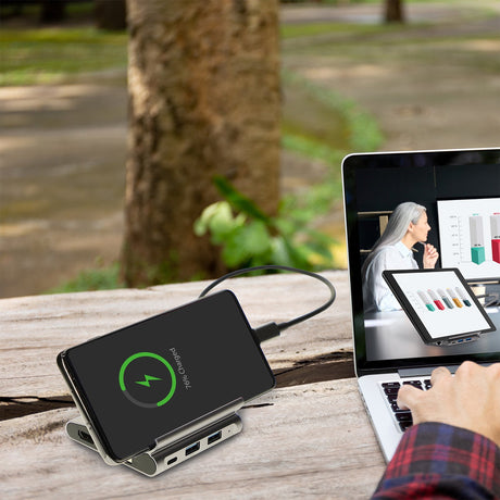 EAN 4252011900411 - 4smarts 7in1 USB 3.2 Gen 1 (3.1 Gen 1) Type-A + Type-C Gris imagen 9