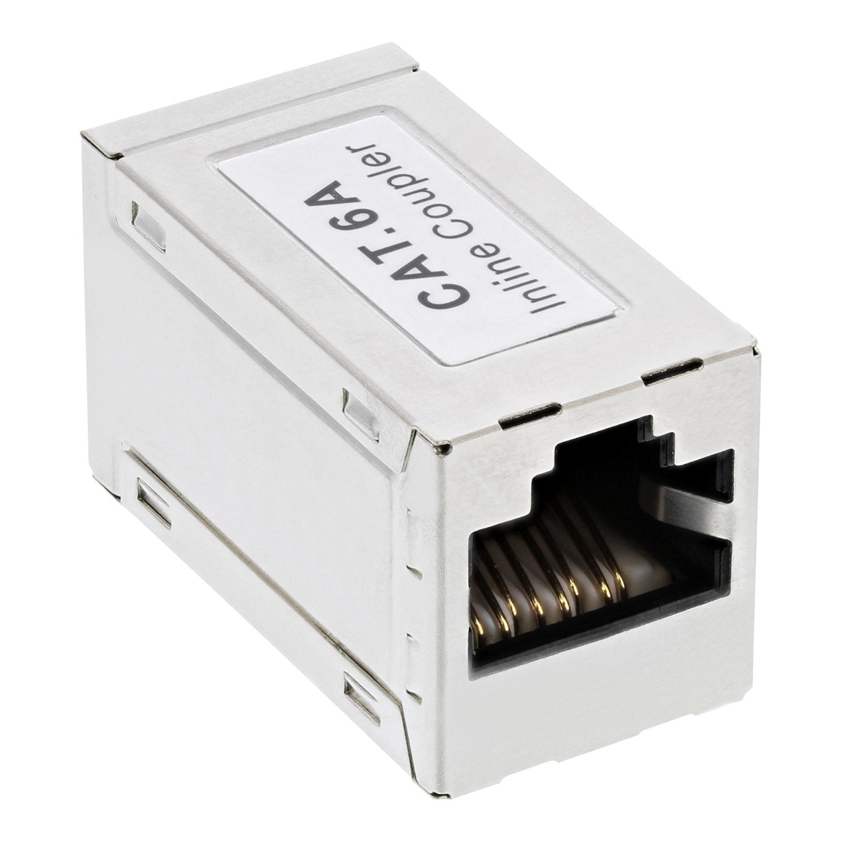 Adaptador Inline Cat.6a, Completamente Blindado, Metal, 2x Rj45 F/F, 1:1