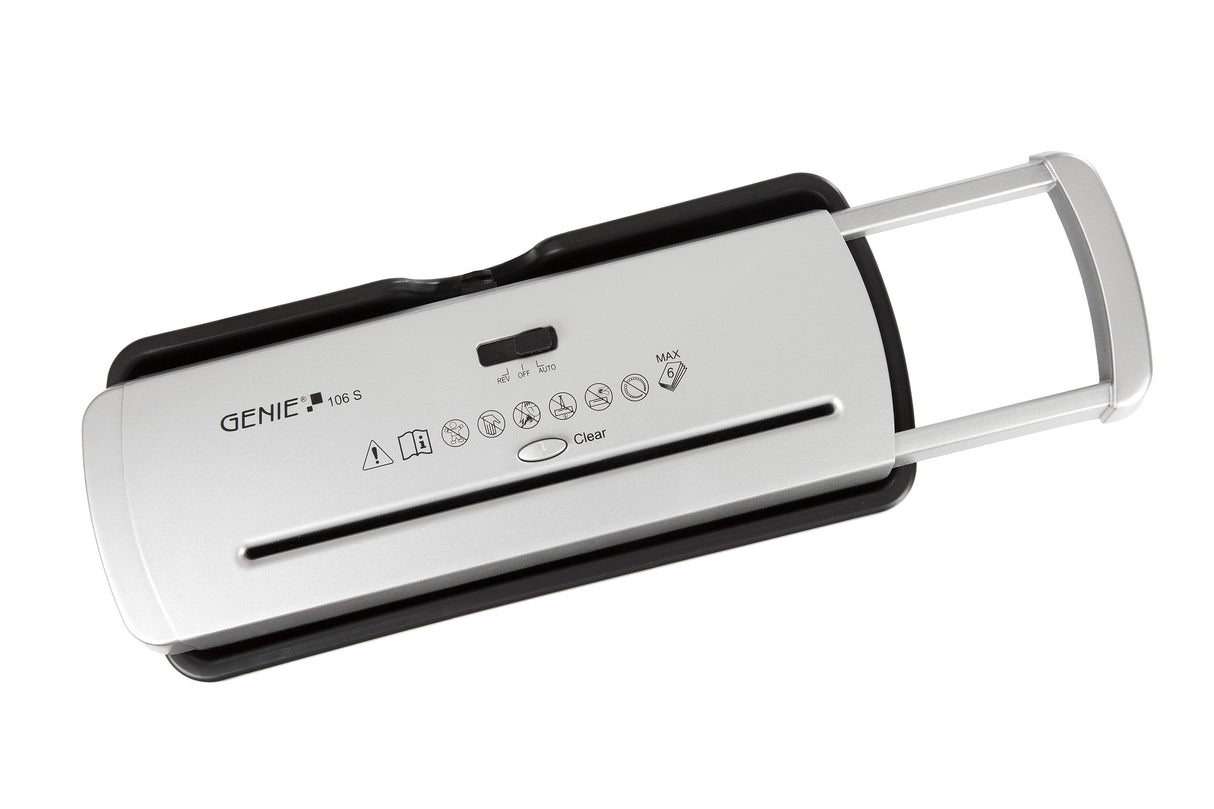 Destructor Genie 106 S Vario (Hasta 6 Hojas, Corte En Tiras), Color Plata