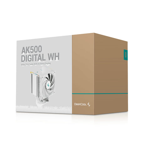 EAN 6933412728276 - DeepCool AK500 Digital WH Procesador Refrigerador de aire 12 cm Blanco 1 pieza(s) imagen 9