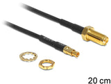 EAN 4043619884834 - DeLOCK 88483 cable coaxial RG-174 0,2 m RP-SMA TS-9 Negro imagen 1