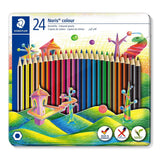 Staedtler Lápices De Colores Noris Colour Surtidos En Estuche Metálico De 24