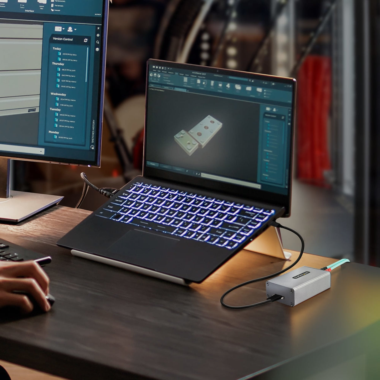 Startech.Com 2-Port Usb 3.0 Extender Over Om3 Multimode Fiber, Lc/Lc, 2x 5gbps Usb-A Hub, 350m (1150ft) Range, Durable U