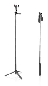 Aisens Palo Tripode Para Selfie Con Mando A Distancia Bluetooth 3 En 1, Negro