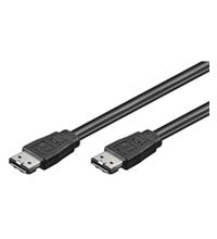 Cable 0,50m Esata M A Esata M 6 Gbits Negro