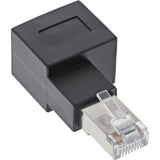Adaptador De Cable De Red Inline Cat.6a, Enchufe/Toma Rj45, Acodado 90° A La Derecha