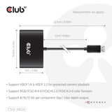 EAN 8719214473679 - CLUB3D CSV-7400 divisor de video 4x DisplayPort imagen 5