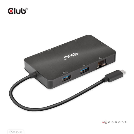 EAN 8719214472528 - CLUB3D CSV-1598 base para portátil y replicador de puertos USB 3.2 Gen 2 (3.1 Gen 2) Type-C Negro imagen 2