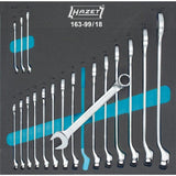 Hazet 163-99/18 Llave Combinada, Kit De Herramientas 6,27 Mm, Cromo, 2,67 Kg, 342 Mm, 344 Mm, 18 Pieza(S)