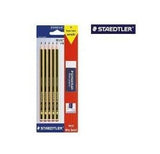 Staedtler Noris 120 Pack De 5 Lapices De Grafito Hexagonales 2hb + 1 Goma De Borrar Mars Plastic - Madera De Bosques