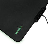 Alfombrilla De Ratón Gaming Logilink Rgb Iluminación Con Usb-A Conexión Silicona 36x26cm Negro