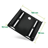 Inline Adaptador Hdd/Ssd, 2,5" A 3,5", Con Tornillos, Negro