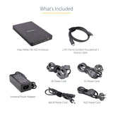 Caja Externa Disco Startech Caja Thunderbolt 3 De 4 Bahías Nvme M.2 Para Ssd Displayport  2 Thunderbolt 3, 40gbps,72w