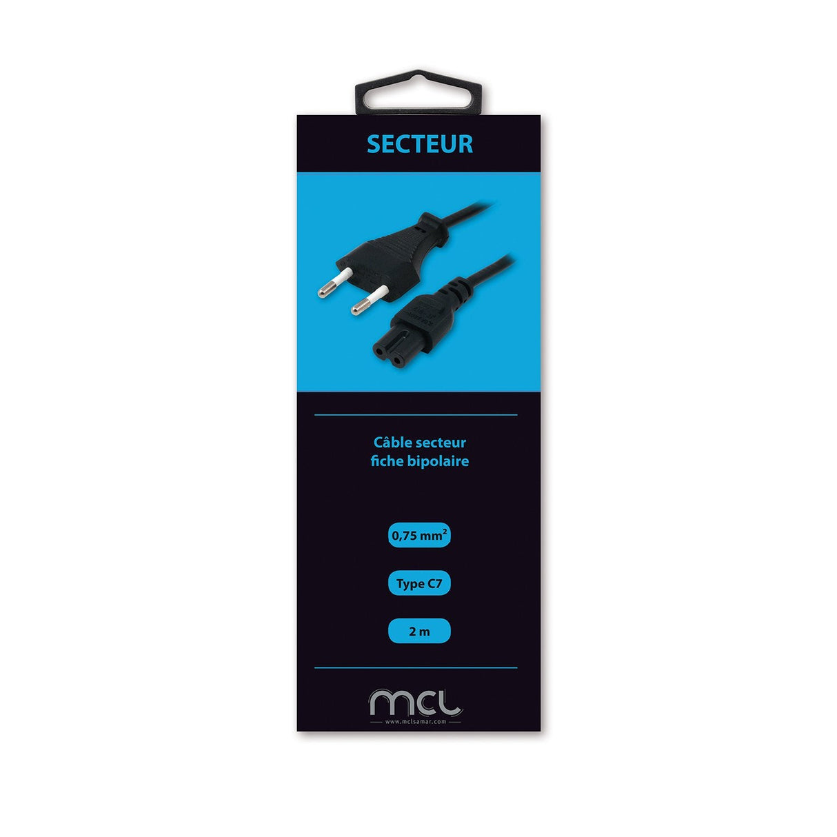 Mcl Euro Power Cable 2m