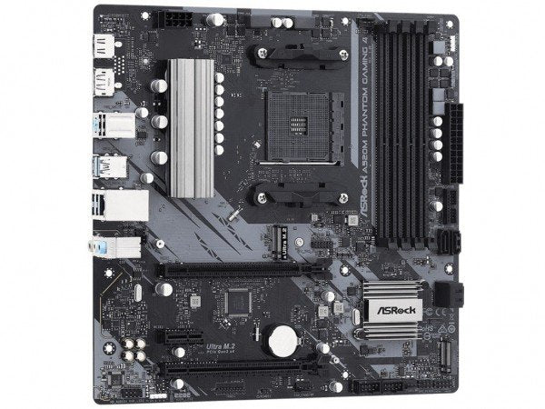Placa Base A520m Phantom Gaming 4 Am4 Matxcpnt Snd+Gln+U3.2+M2 Sata 6gb/S Ddr4