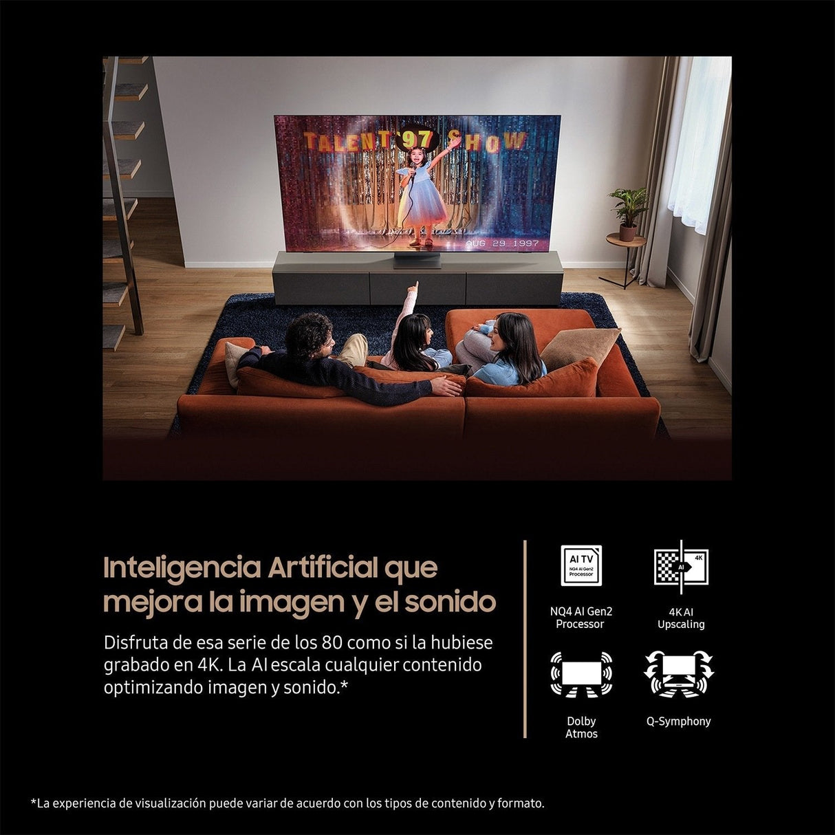Samsung Tv 55" Neo Qled Qn1ef 4k Vision Ai Tv 2025