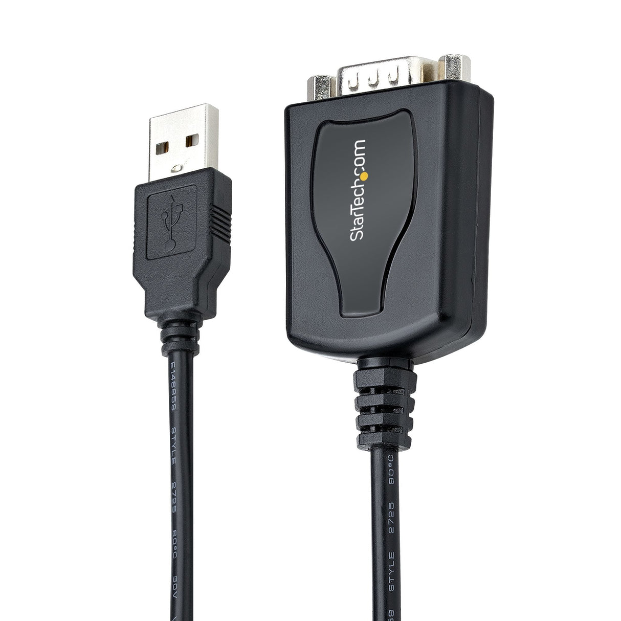 Startech Cable De 91cm Usb A Serie Con Retención De Puerto Com, Conversor Db9 Rs232 Macho A Usb, Adaptador Usb A Serie Para Plc/Impresora/Escáner, Chipset Prolific, Win/Mac