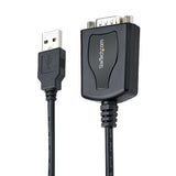 Startech Cable De 91cm Usb A Serie Con Retención De Puerto Com, Conversor Db9 Rs232 Macho A Usb, Adaptador Usb A Serie Para Plc/Impresora/Escáner, Chipset Prolific, Win/Mac
