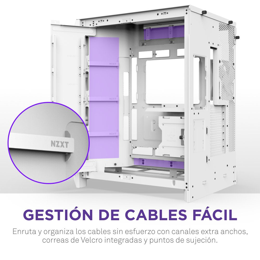 EAN 5056547207650 - NZXT H9 Flow RGB Midi Tower Blanco imagen 9