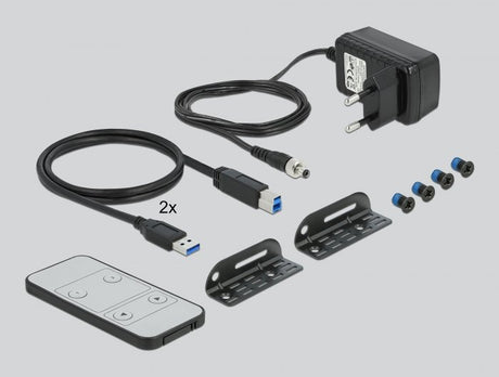 EAN 4043619114825 - DeLOCK 11482 interruptor KVM Negro imagen 3