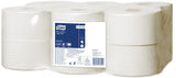 Tork Papel Higiénico Mini Jumbo T2 Universal 1-Lagig, 12 Rollos