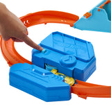 Conjunto De Velocidad De Salto Para El Creador De La Pista De Ruedas Hot Wheels Con Automóvil De Juguete Y Acelerador Motorizado Jdb49