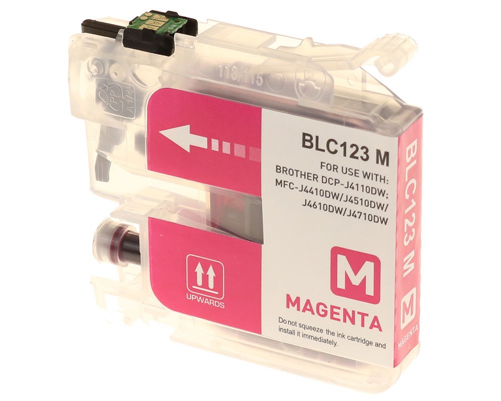 G&G Tintencartucho Compatible Con Brother Lc-123m Magenta