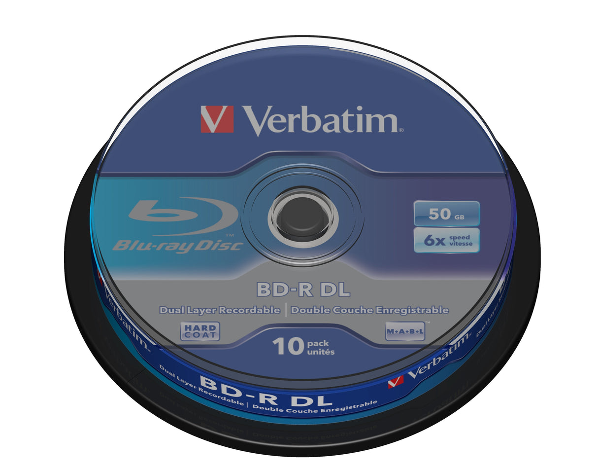 Verbatim  Disco Blu-Ray Lectura/Escritura (Bd) Bd-R 50 Gb 10 Pieza(S) 43746