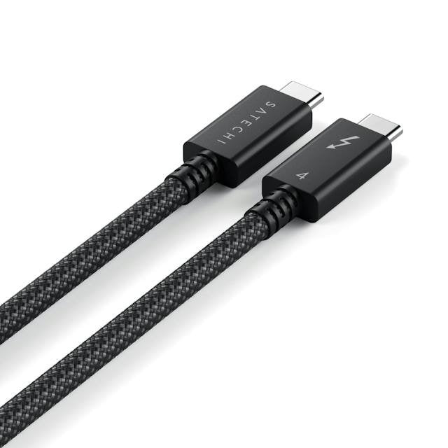Satechi Thunderbolt 4 Pro Cable, Longitud: 1 Meter Datenübertragung De Hasta 40 Gbit S, Potencia De Carga De Hasta 240w, Unterstützt Bildauflösungen