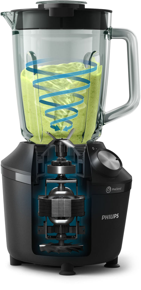 EAN 8720389001475 - Philips 3000 series HR2291/01 licuadora Batidora de vaso Negro imagen 3