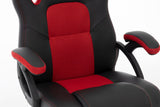 Silla Gaming Raptor Gs-40 Pu + Tela Negro Rojo