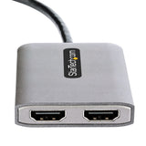 EAN 0065030885096 - StarTech.com MST14DP122HD adaptador de cable de vídeo 0,3 m 2 x HDMI Negro, Gris imagen 3