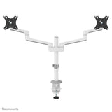 Neomounts By Newstar Soporte De Escritorio 17"-27" 2 Monitores 3gelenk Blanco Max.8kg