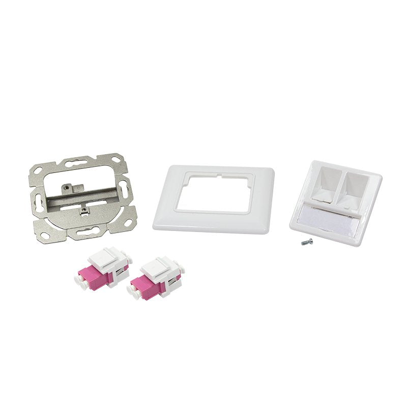 Logilink Modulare Wanddose F. Glasfaser Mit Lc-Duplex-Stecker