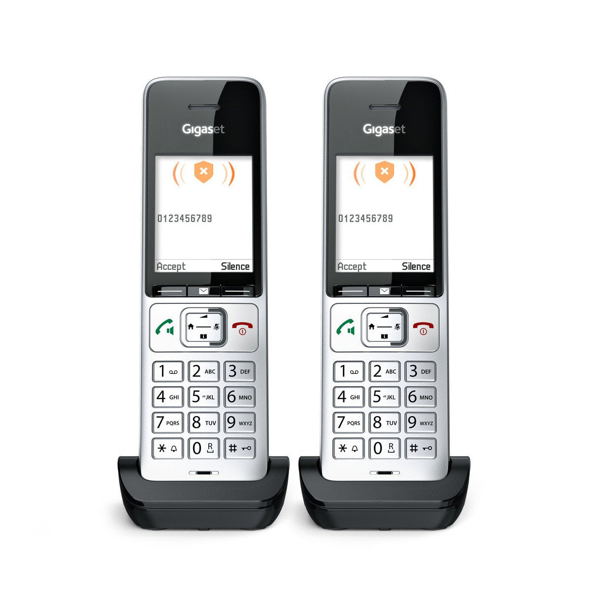Telefono Gigaset Comfort 500hx Duo Silver-Black