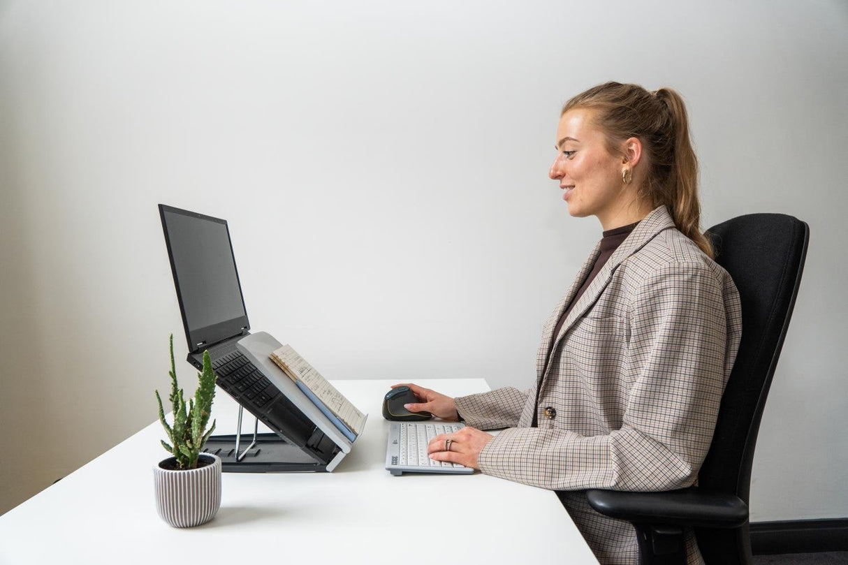 EAN 8719274677123 - BakkerElkhuizen Ergo-Q 330 Circular Soporte para ordenador portátil Negro, Gris 43,2 cm (17") imagen 9