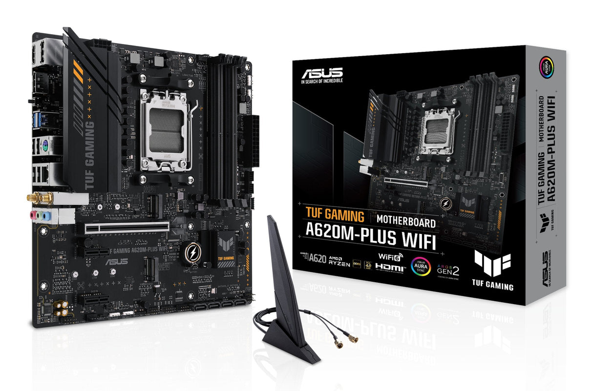 EAN 4711387164266 - ASUS TUF GAMING A620M-PLUS WIFI AMD A620 Zócalo AM5 micro ATX imagen 1