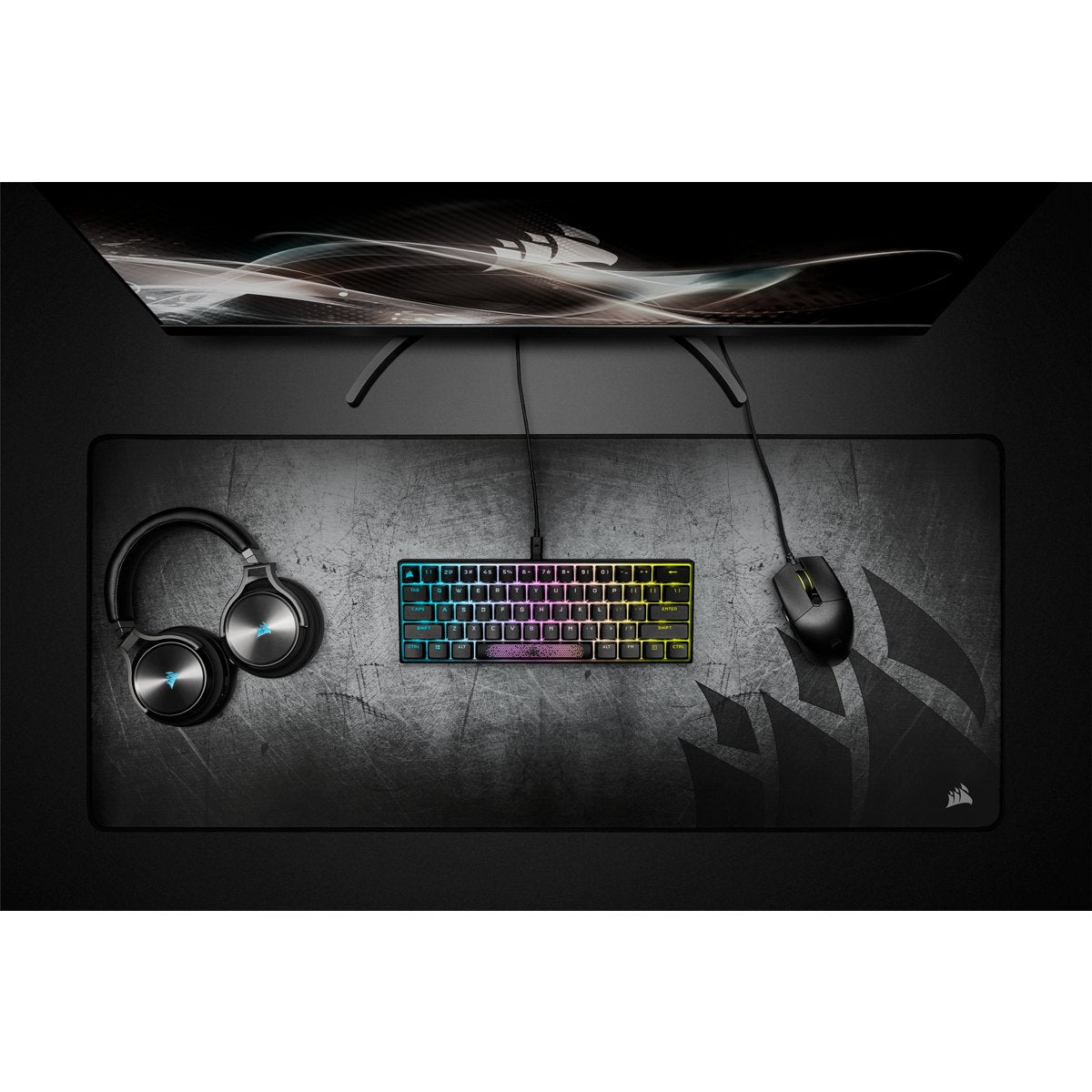 Corsair K65 Rgb Mini 60% Teclado Usb Alemán Negro