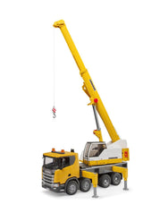 Bruder Scania Super 560r Liebherr Camión Grúa Con Módulo De Luz Y Sonido, 3571