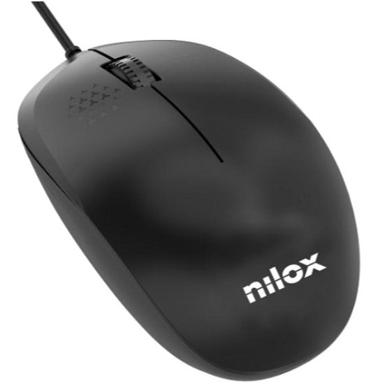 Ratón Nilox Usb Con Cable Negro