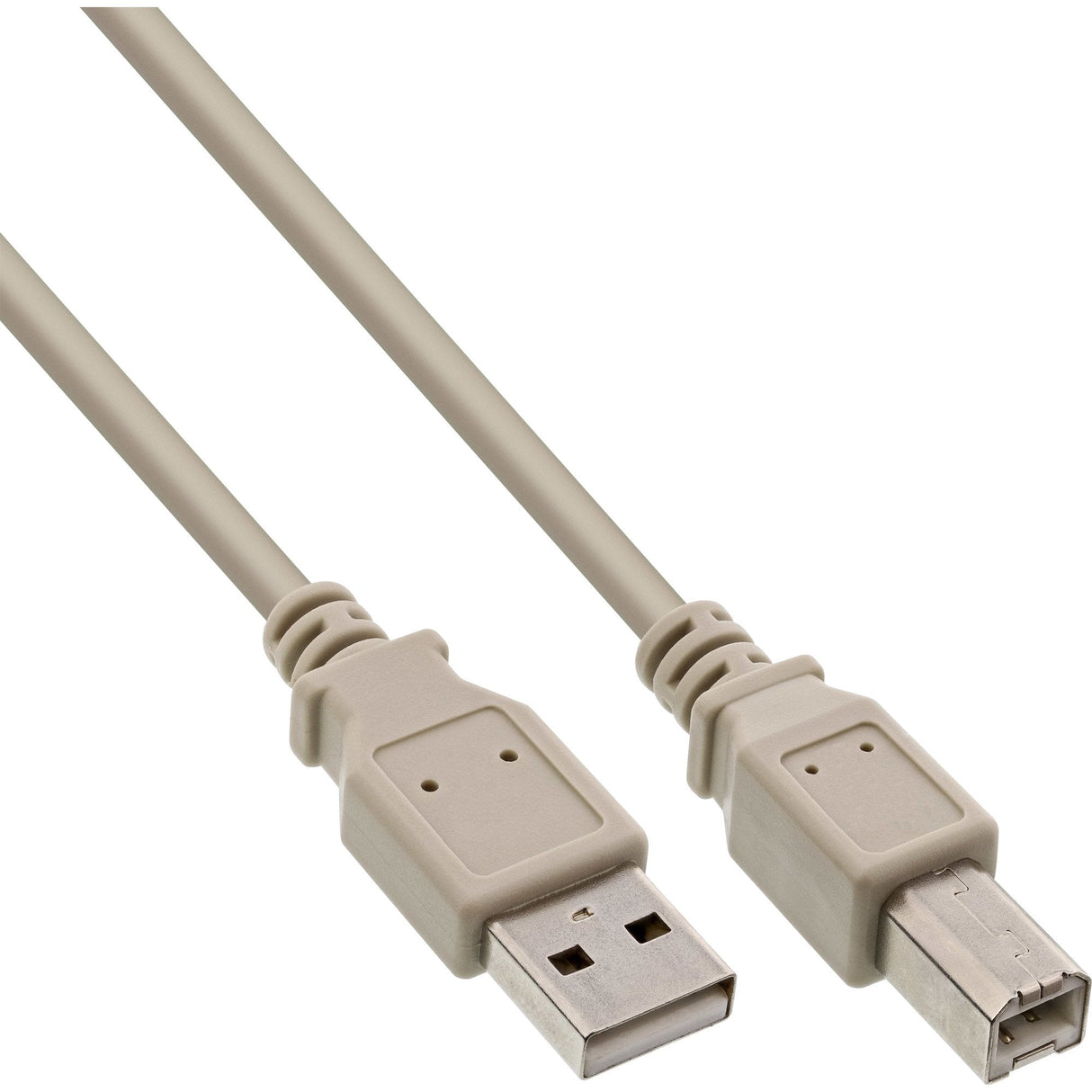 Cable Inline Usb 2.0 Tipo A Macho A Tipo B Macho Beige 1m